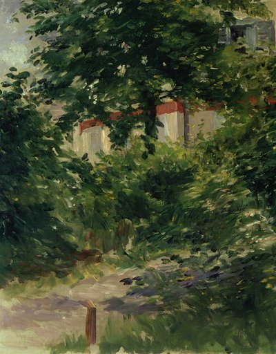 A Corner of the Garden in Rueil by Édouard Manet